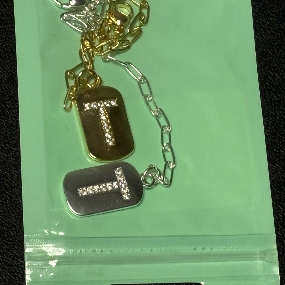 “T” Gold and Silver Charms